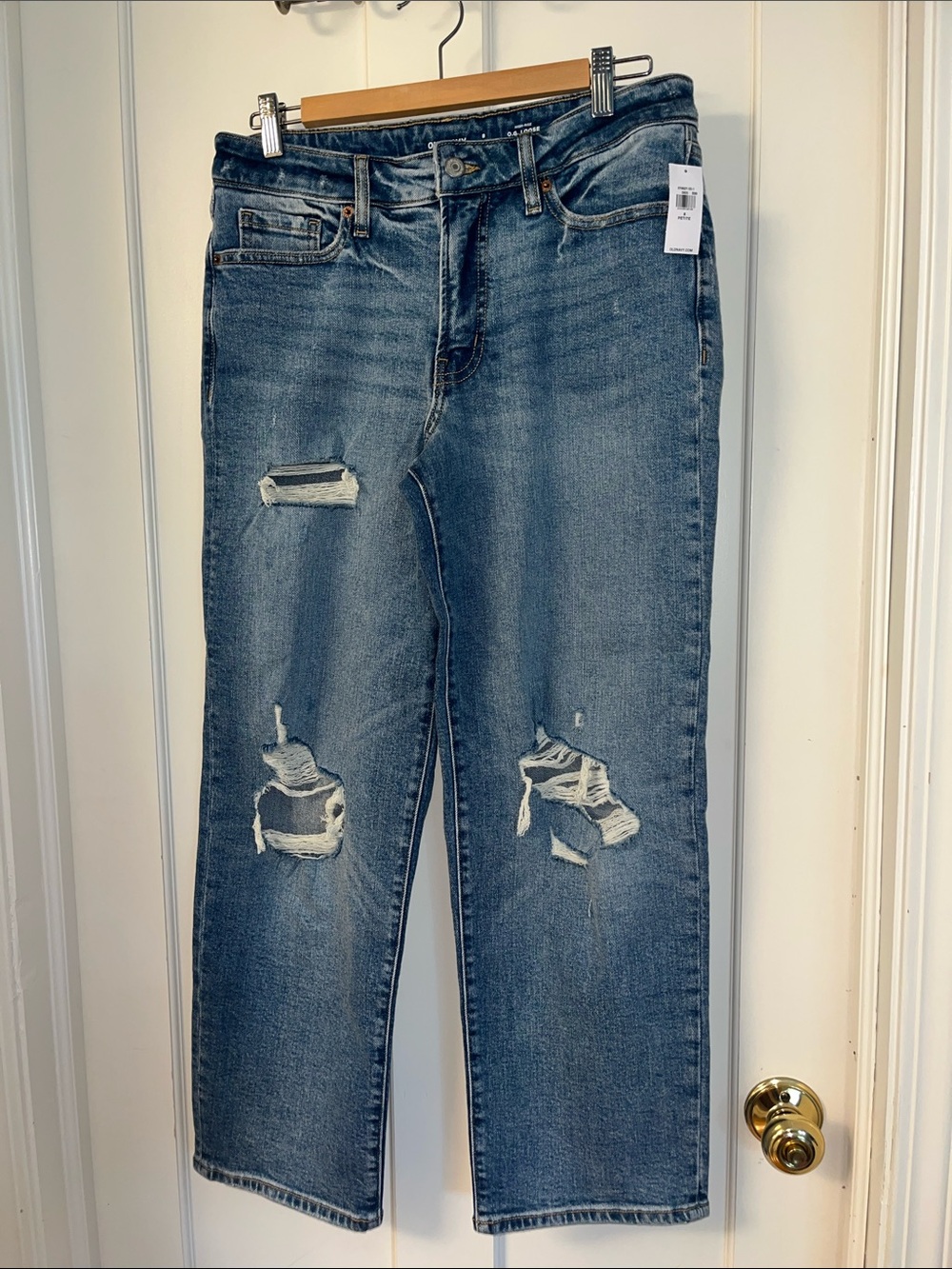 NWT Old Navy Light Blue High-Rise Loose Jeans